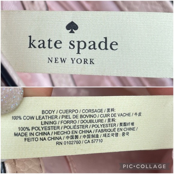 Kate spade McCall Adelaide light blush pebbled leather crossbody bag purse - Picture 14 of 15